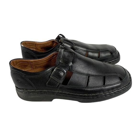 Men\'s 10 JOSEF SEIBEL (The European Comfort Shoe) Black  Fisherman Sandals main image 10